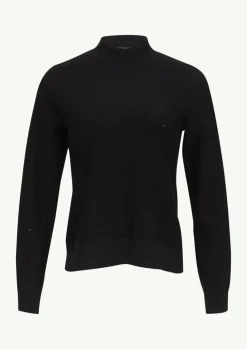 Turtleneck-Strickpullover mit Minipailletten-Comma Fashion
