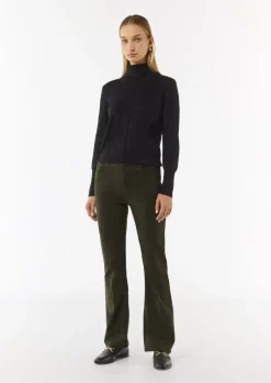 Twill-Hose mit Flared Leg-Comma Outlet