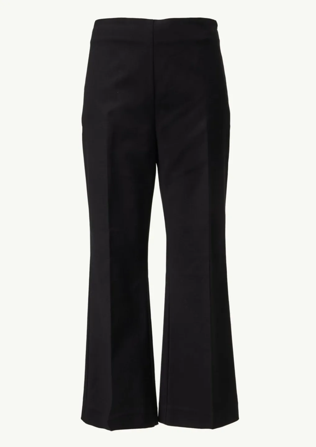 Verkürzte Flared-Leg-Hose aus Baumwollstretch-Comma Discount