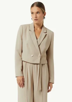 Verkürzter Blazer mit Reverskragen-Comma Online