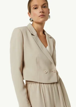 Verkürzter Blazer mit Reverskragen-Comma Online