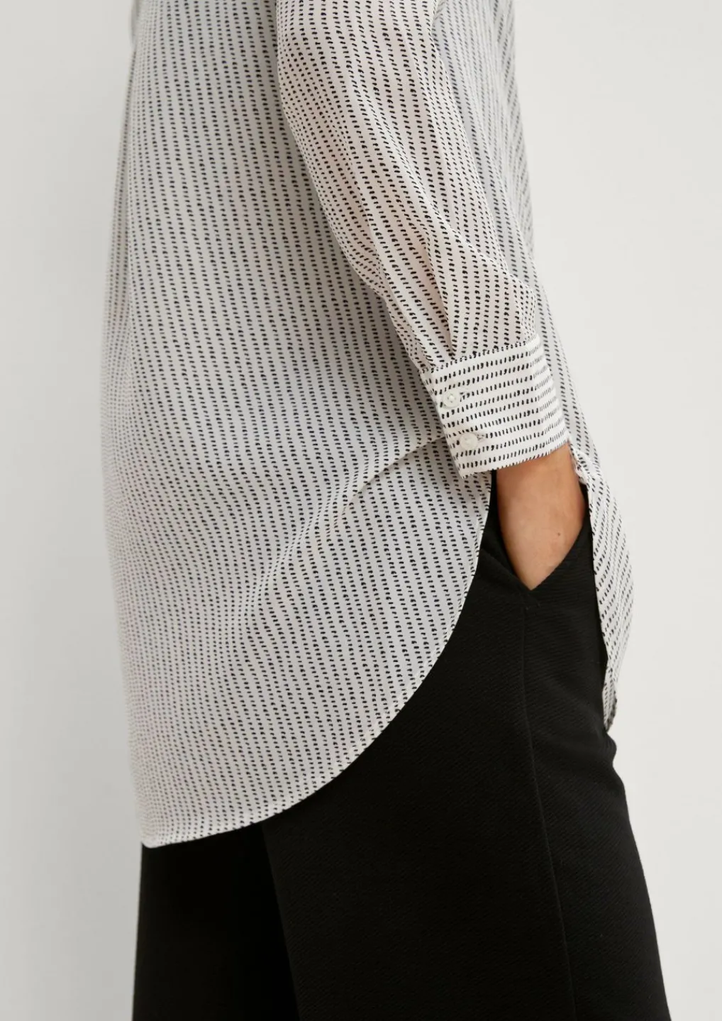 Verlängerte Hemdbluse-Comma Clearance