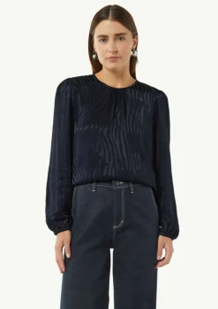 Viskose-Bluse in Animal-Optik-Comma Discount