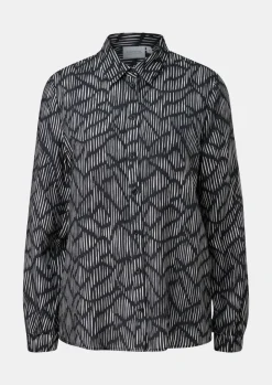 Viskosebluse mit Allover-Print-Comma Discount
