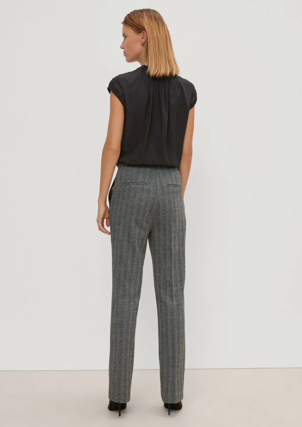 Viskosebluse mit Strukturmuster-Comma Discount