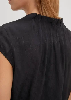 Viskosebluse mit Strukturmuster-Comma Discount