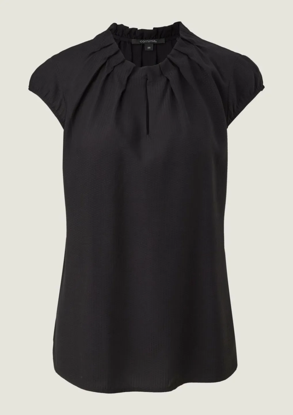 Viskosebluse mit Strukturmuster-Comma Discount