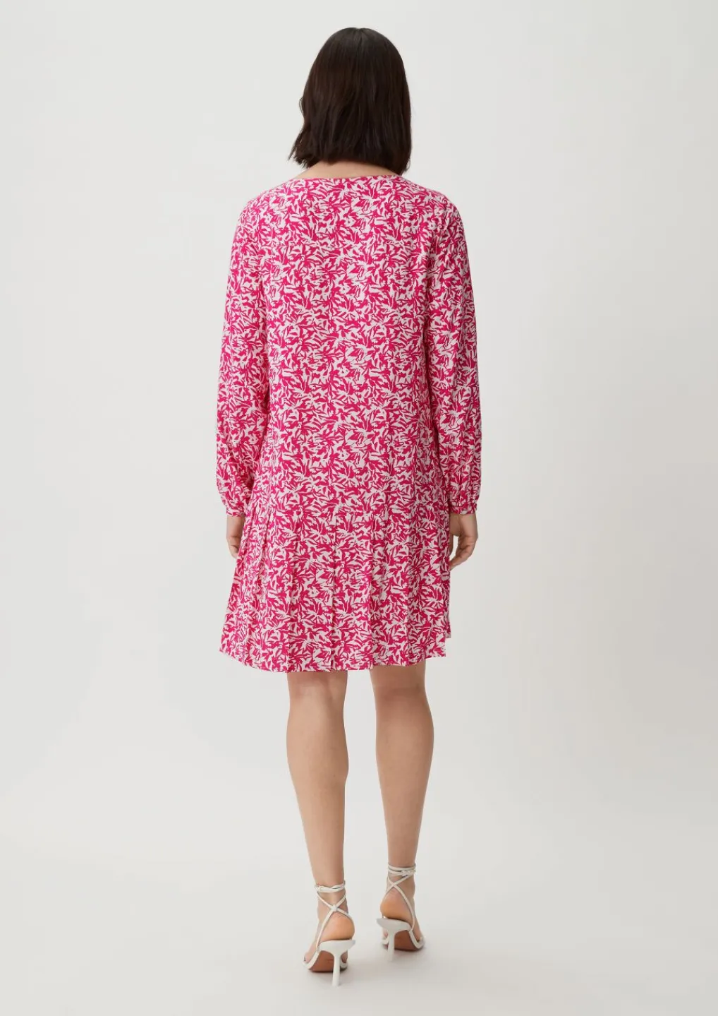 Viskosekleid aus Popeline-Comma Discount
