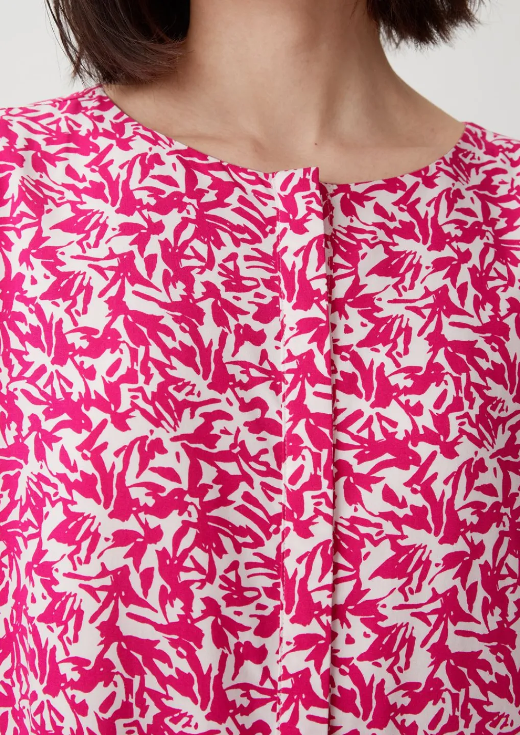 Viskosekleid aus Popeline-Comma Discount