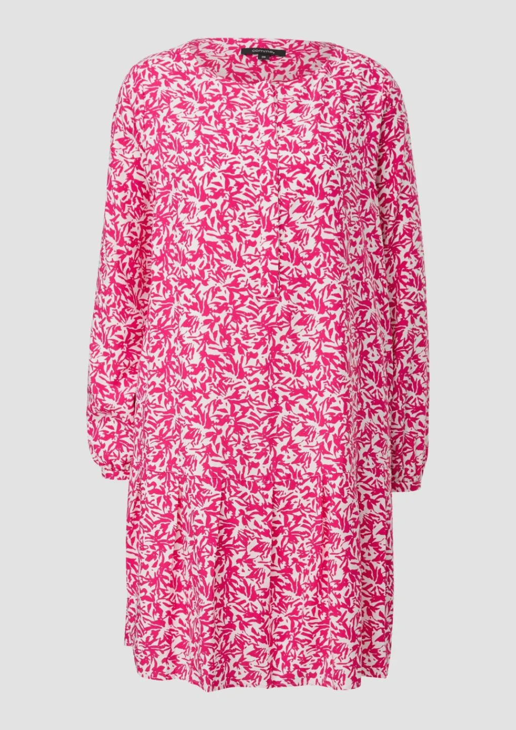 Viskosekleid aus Popeline-Comma Discount