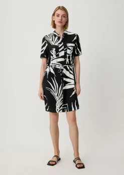 Viskosekleid mit Crêpestruktur-Comma New