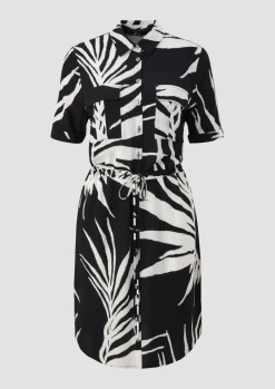 Viskosekleid mit Crêpestruktur-Comma New
