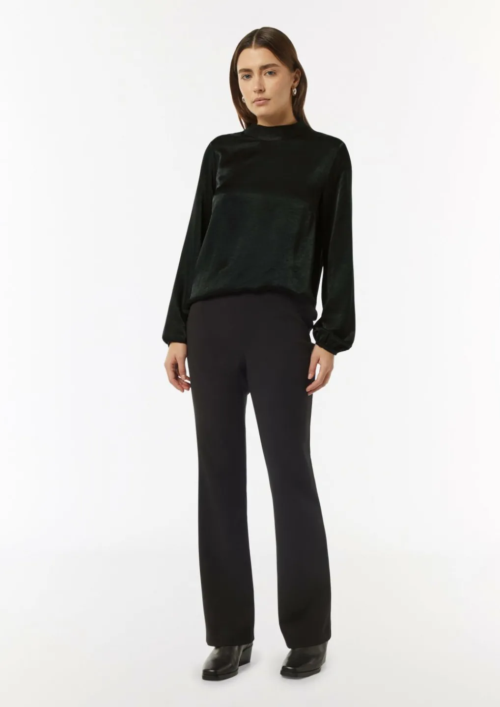 Viskosemix-Bluse mit Bindedetail-Comma Fashion
