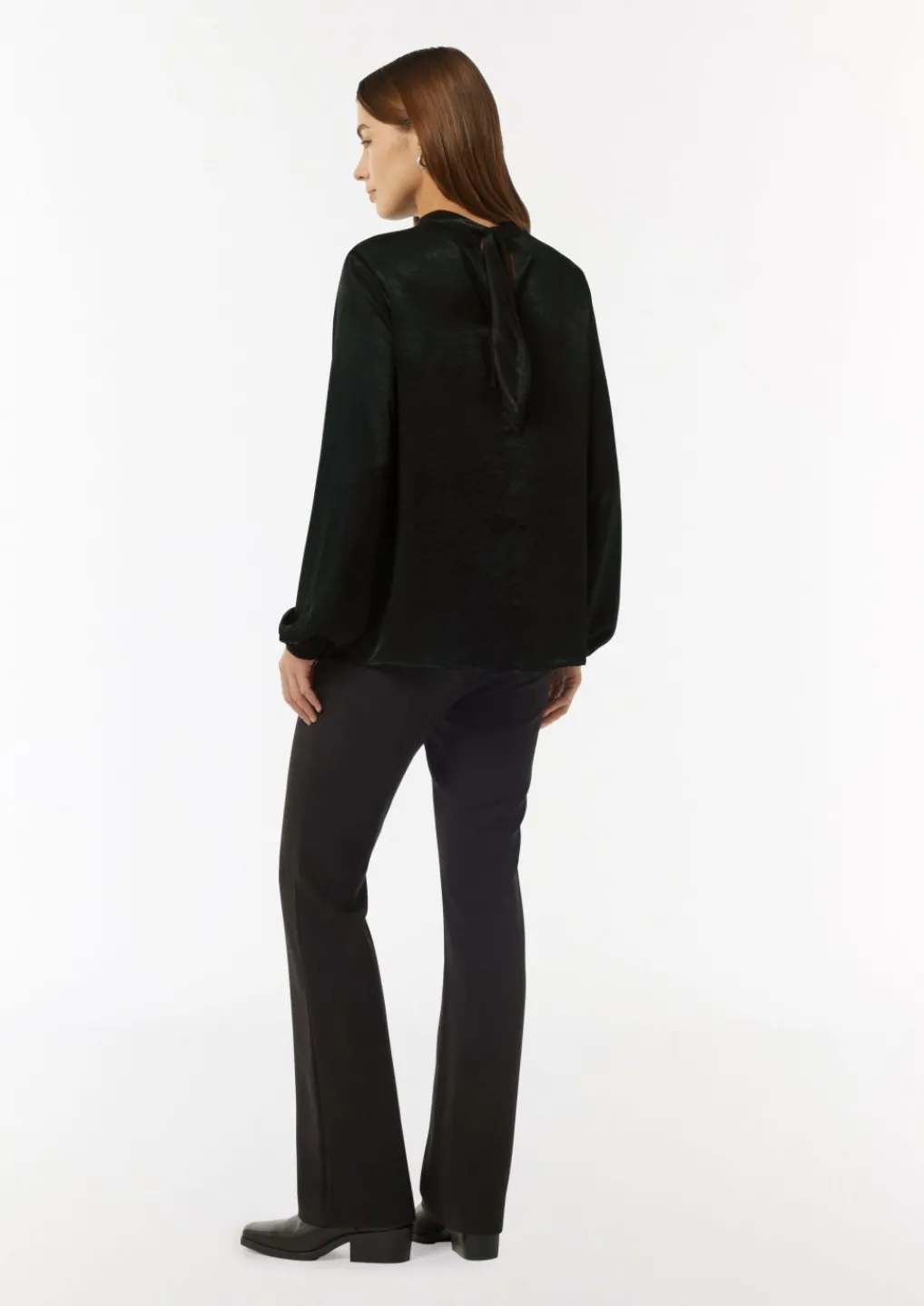 Viskosemix-Bluse mit Bindedetail-Comma Fashion