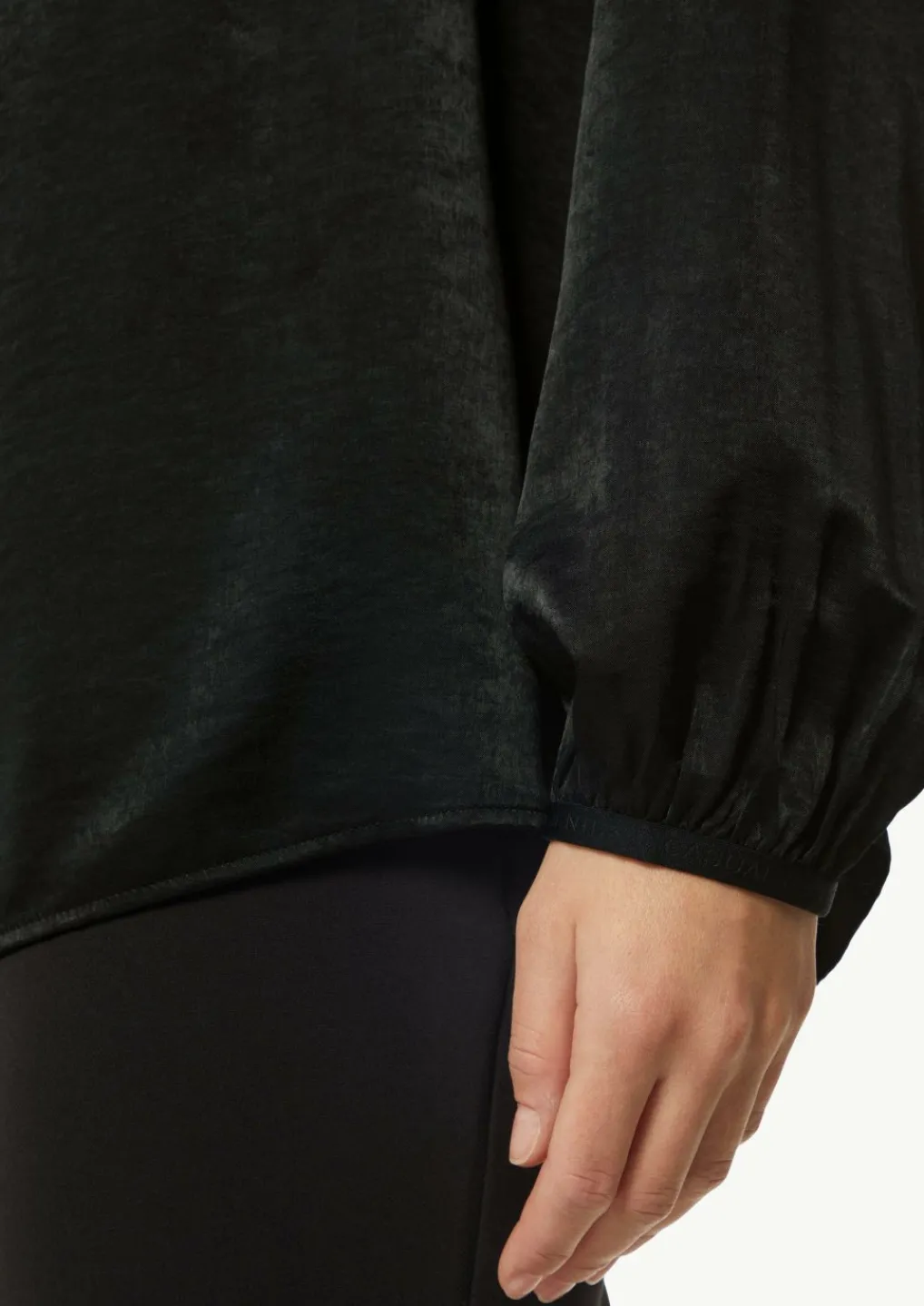 Viskosemix-Bluse mit Bindedetail-Comma Fashion