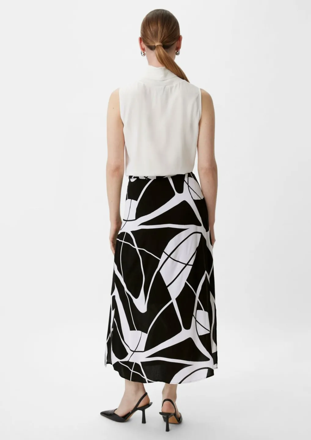 Viskose-Rock mit Bindeband-Comma Online
