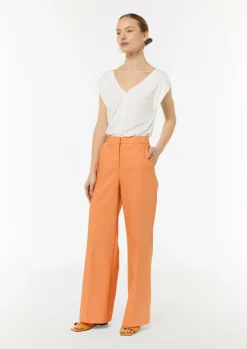 Viskoseshirt mit Kappärmeln-Comma Discount