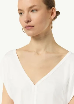Viskoseshirt mit Kappärmeln-Comma Discount