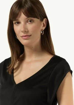 Viskoseshirt mit Kappärmeln-Comma Hot