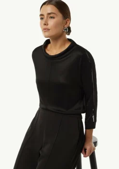 Viskose-Shirt mit Pailletten-Details-Comma Best