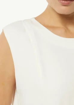 Viskose-Top im Fabricmix mit Faltendetail-Comma Best