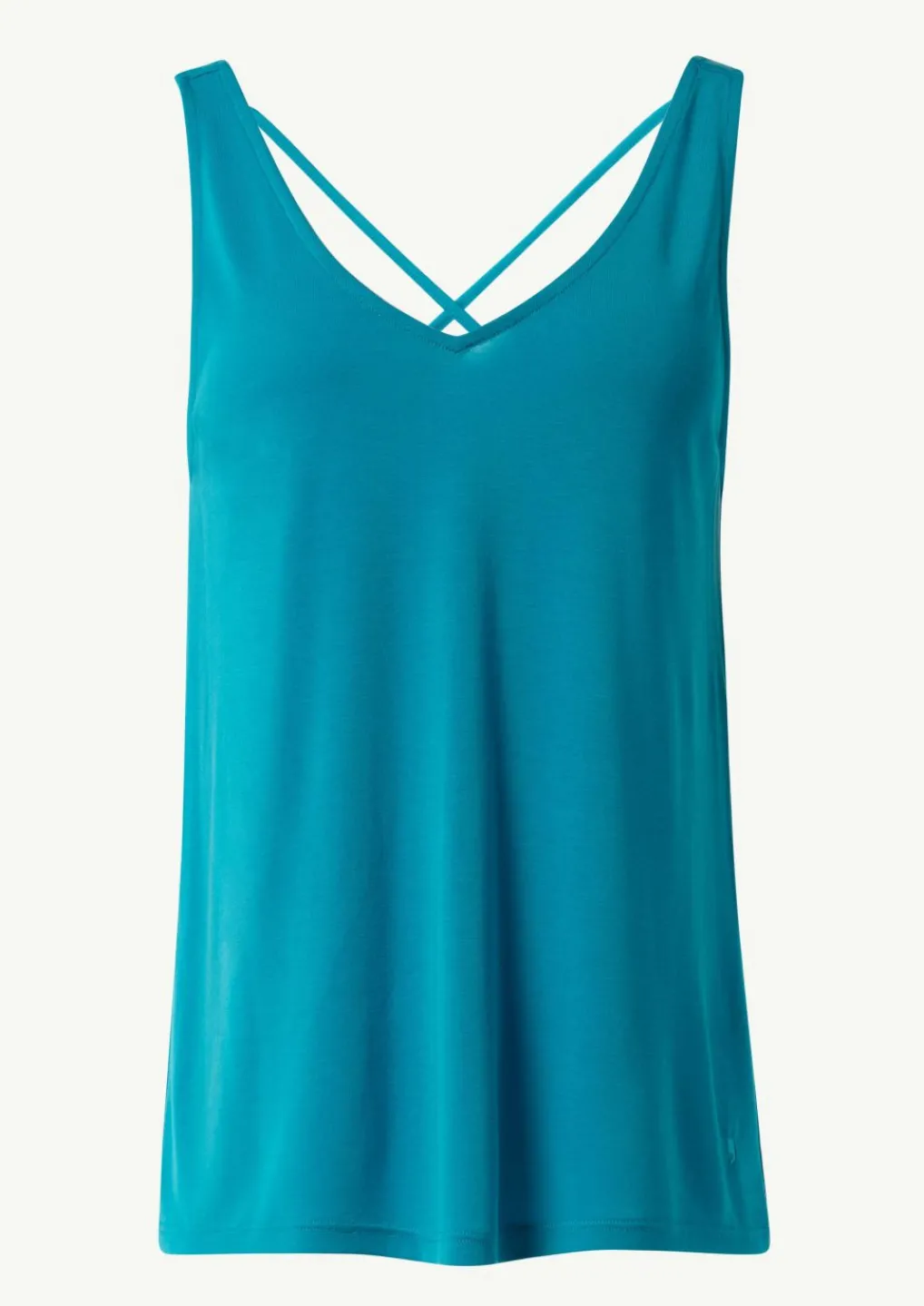 V-Neck-Shirt aus Jersey mit gekreuzten Trägern-Comma Best