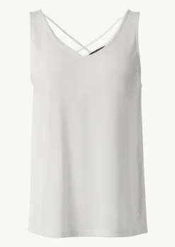 V-Neck-Shirt aus Jersey mit gekreuzten Trägern-Comma Best
