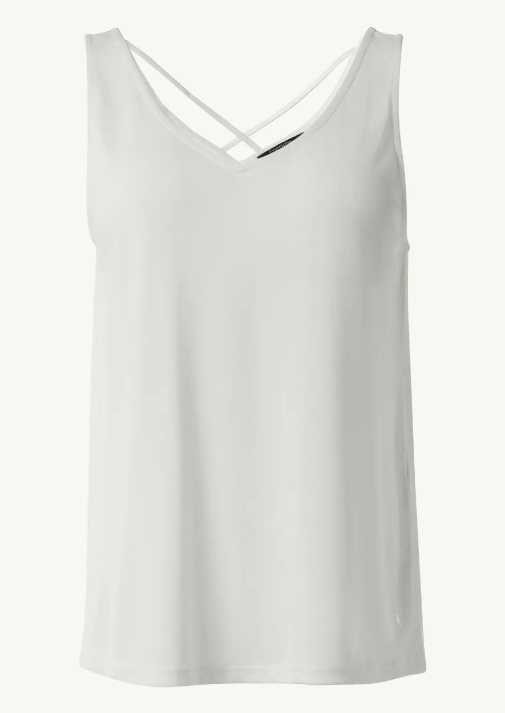 V-Neck-Shirt aus Jersey mit gekreuzten Trägern-Comma Best