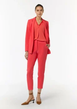 V-Neck-Top aus Crêpe-Comma Best