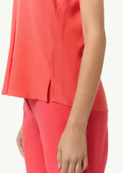 V-Neck-Top aus Crêpe-Comma Best