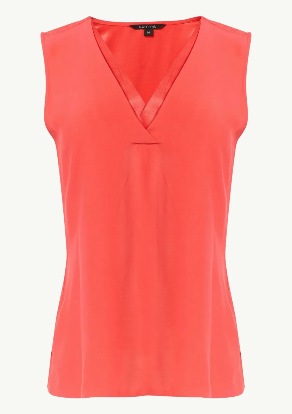 V-Neck-Top aus Crêpe-Comma Best