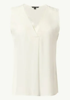 V-Neck-Top aus Crêpe-Comma Online