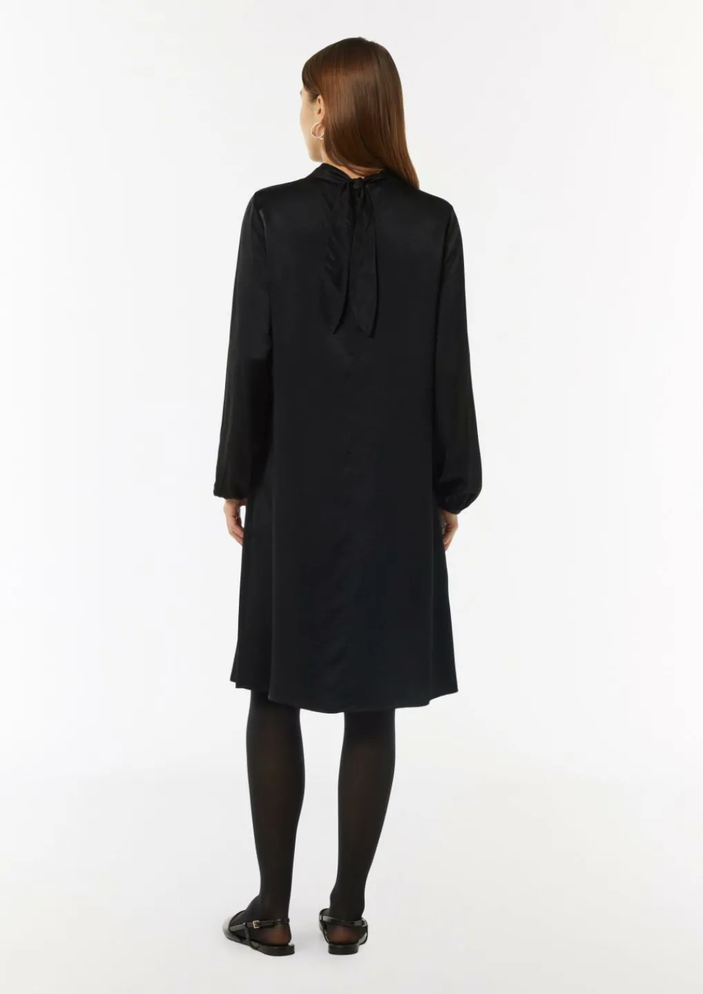 Web-Kleid mit Schleifen-Detail-Comma New