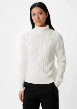 Weicher Pullover mit Strickmuster-Comma Hot