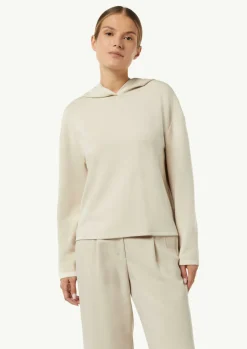 Weiches Kapuzenshirt mit Satin-Details-Comma Clearance