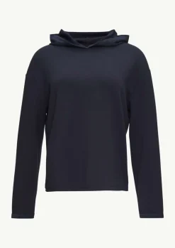 Weiches Kapuzenshirt mit Satin-Details-Comma Sale
