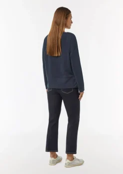 Weiches Sweatshirt mit Schlitz am Saum-Comma Sale
