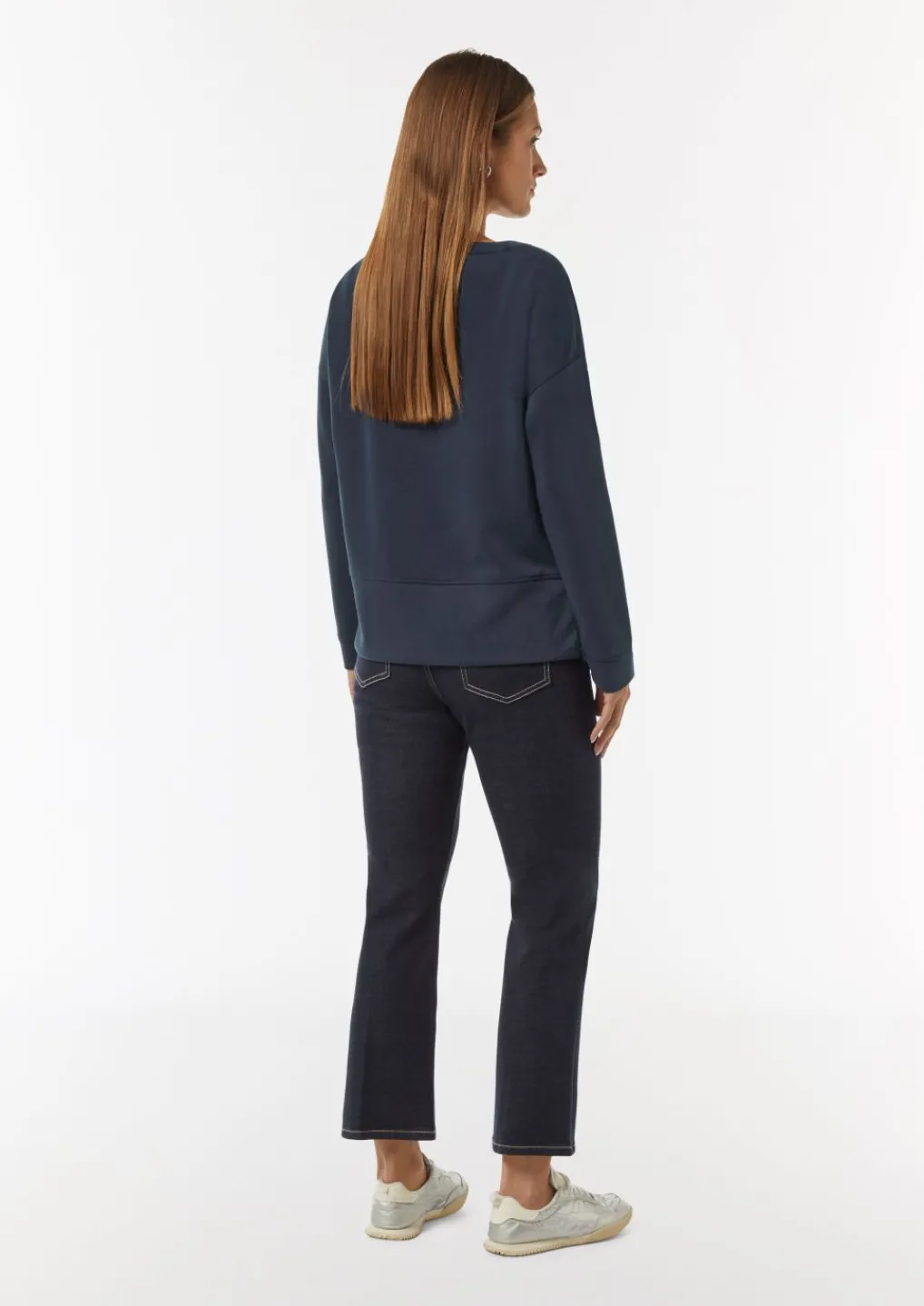 Weiches Sweatshirt mit Schlitz am Saum-Comma Sale