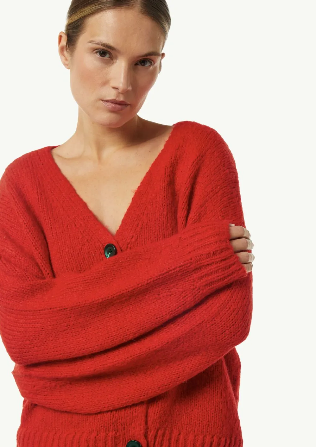 Weiche Strickjacke aus Alpakamix-Comma Clearance