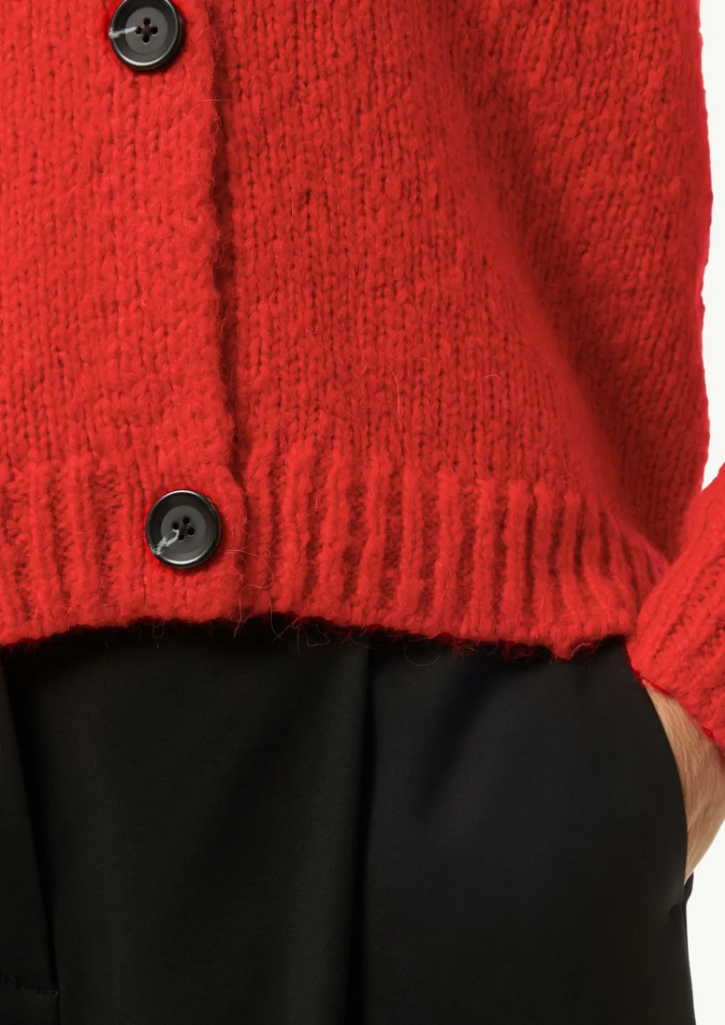 Weiche Strickjacke aus Alpakamix-Comma Clearance
