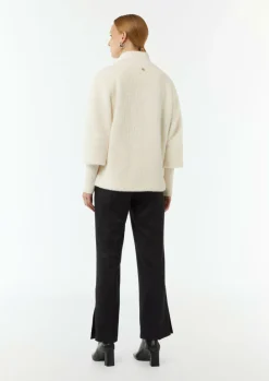 Weiches Woll-Cape mit Stehkragen-Comma Sale