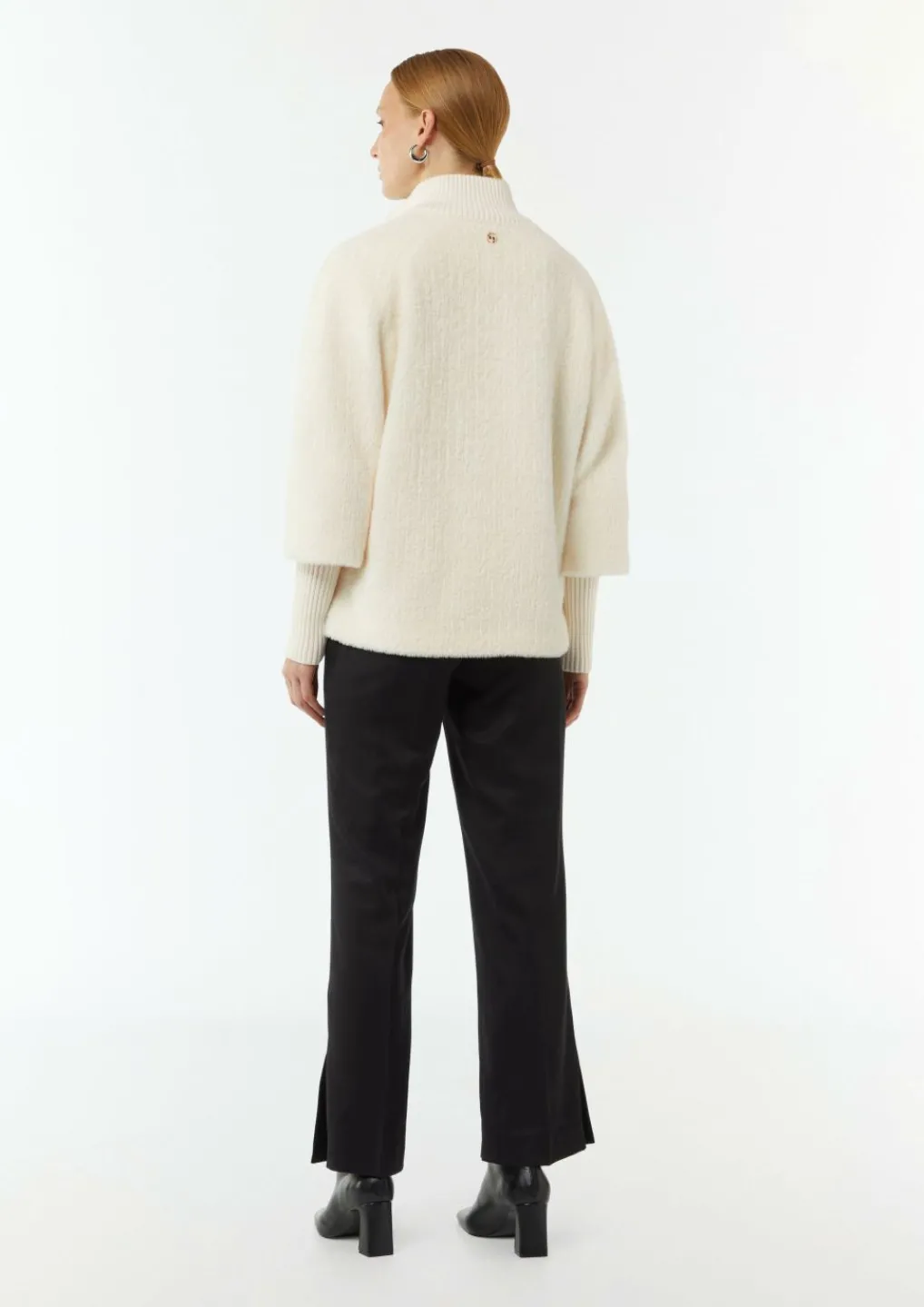 Weiches Woll-Cape mit Stehkragen-Comma Sale