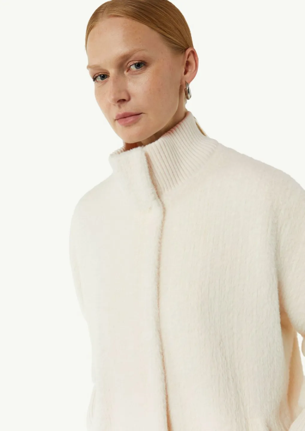 Weiches Woll-Cape mit Stehkragen-Comma Sale