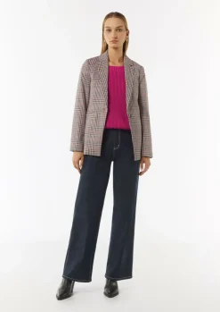 Weiter Strickpullunder mit Zopfmuster-Detail-Comma Online