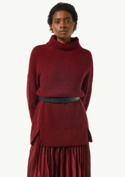 Wendegürtel mit lederbezogener Logoschließe-Comma Fashion