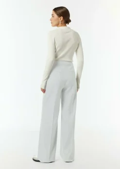 Wide-Leg-Hose aus fließendem Flanell-Comma Outlet