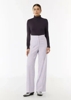 Wide-Leg-Hose aus fließendem Flanell-Comma Clearance