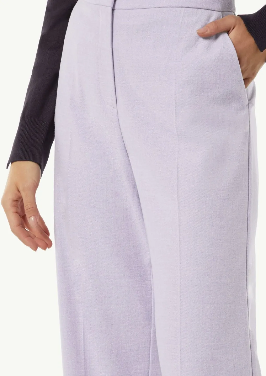 Wide-Leg-Hose aus fließendem Flanell-Comma Clearance