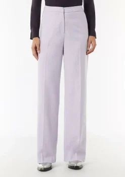 Wide-Leg-Hose aus fließendem Flanell-Comma Clearance