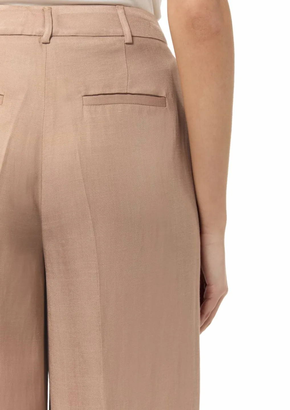 Wide-Leg-Hose aus Leinenmix-Comma Hot